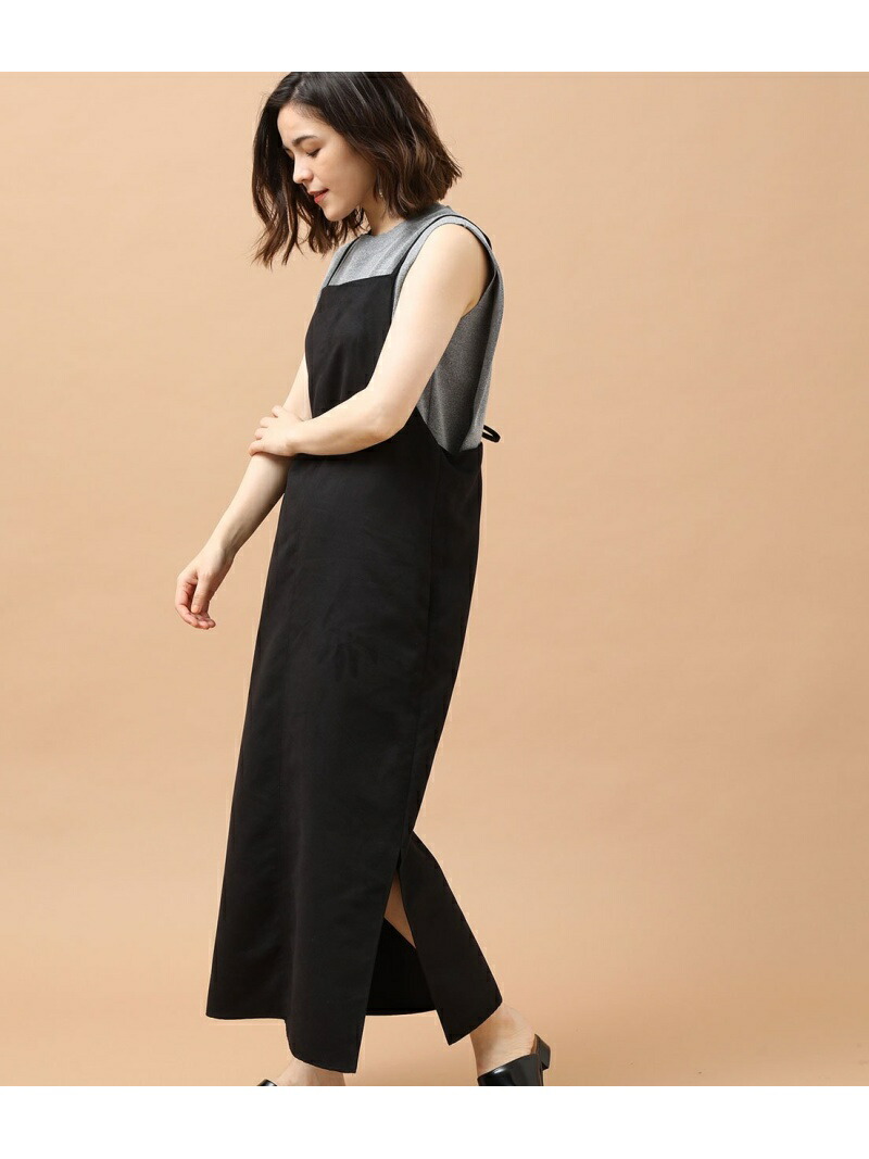 楽天市場 Rakuten Fashion Sale 70 Off フェイクスエードキャリドレス Salon Adam Et Rope サロン アダム エ ロペ ワンピース ワンピースその他 ブラック ベージュ Rba E 送料無料 J Adore Jun Online