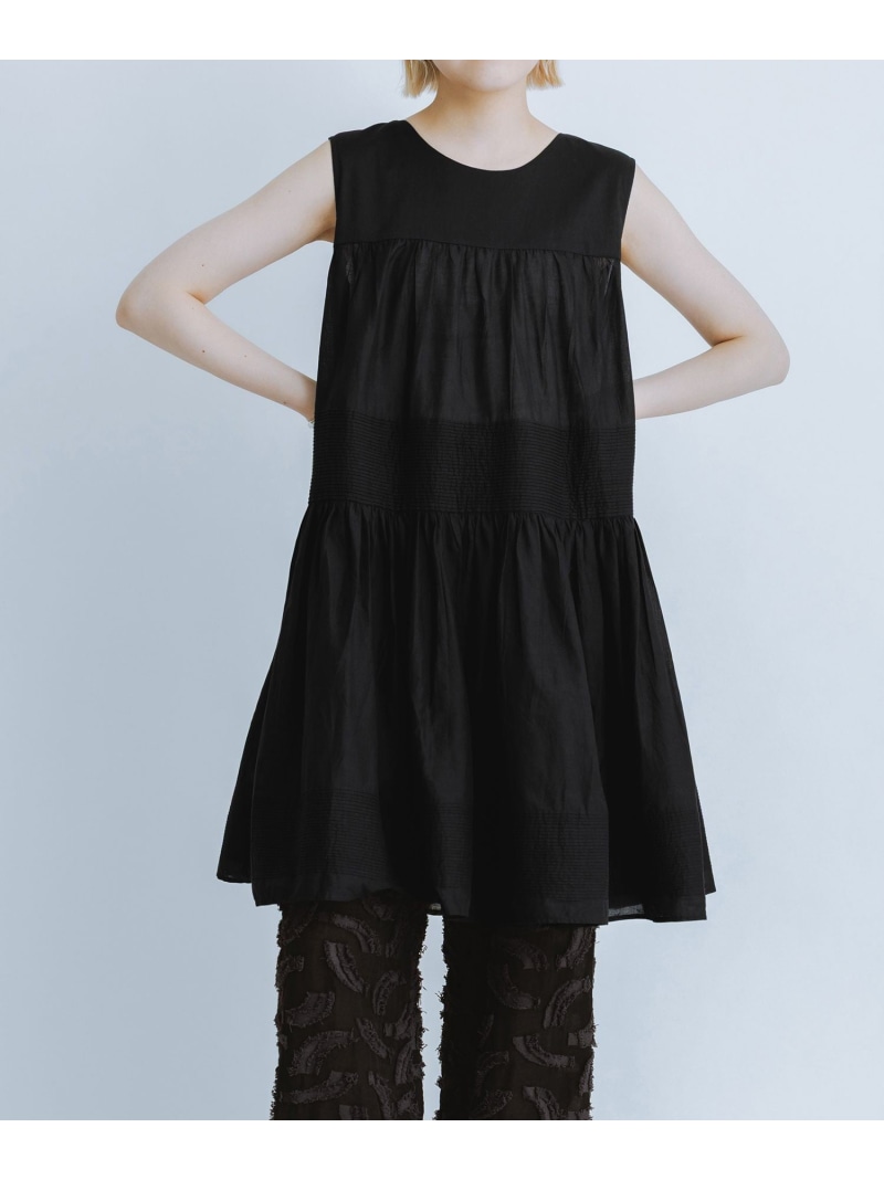 AAYUS 別注Cotton voile tunic ADAM ET ROPE' FEMME アダムエロペ ワンピース・ドレス ワンピース ピンク ブルー ブラック【送料無料】[ Fashion]｜J&rsquo;aDoRe JUN ONLINE