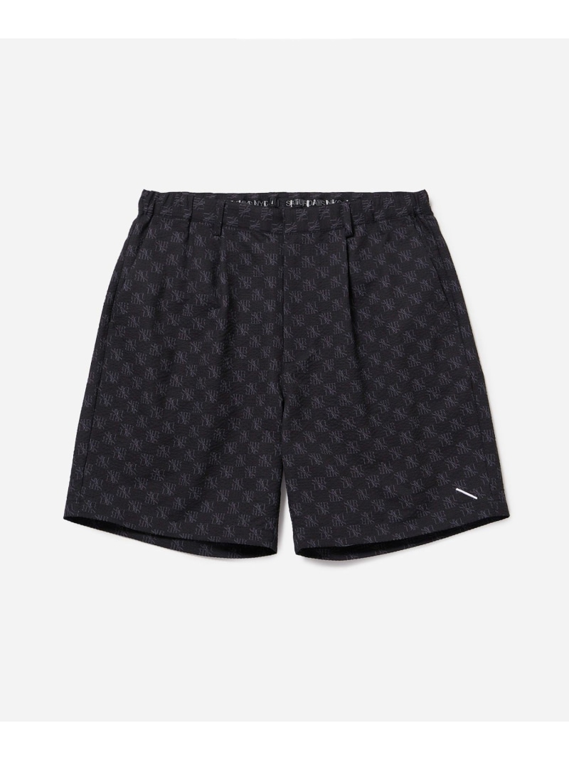 【SALE／40%OFF】Seersucker One Tuck Short Pants Saturdays Golf サタデーズ ニューヨーク州シティ ズボン下 余分の物のズボン下 緑であること 青み 黒いこと【RBA_E】【貨物輸送無料】[ Fashion]