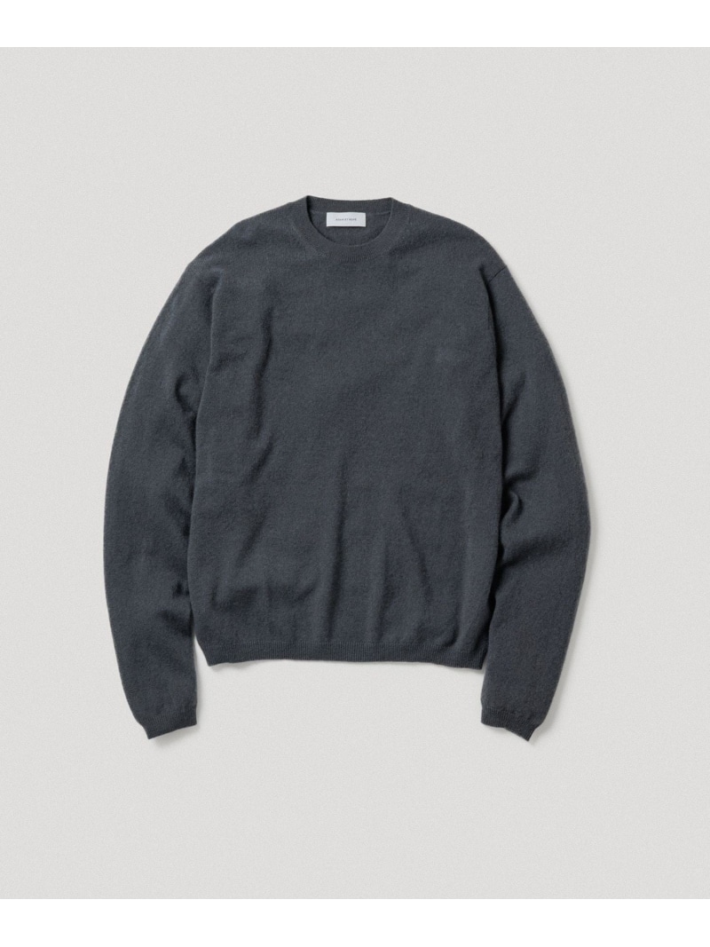 12GG カシミヤ クルーネック ニット ADAM ET ROPE' HOMME アダムエロペ トップス ニット ブラック グレー【送料無料】[ Fashion]