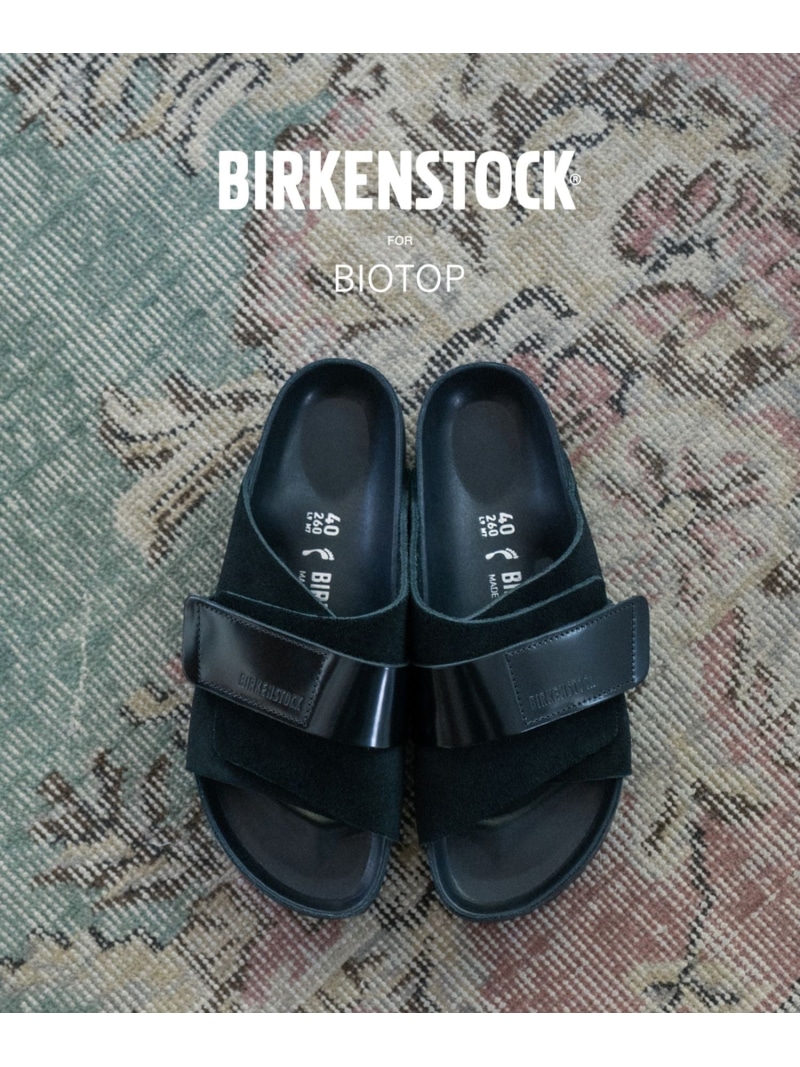 MEN【BIRKENSTOCK for BIOTOP】 KYOTO EXQ  LEVE/LENA HS BLACK BIOTOP アダムエロペ シューズ・靴 サンダル 黒いこと【此れから取って置く】*【貨物輸送無料】[ Fashion]