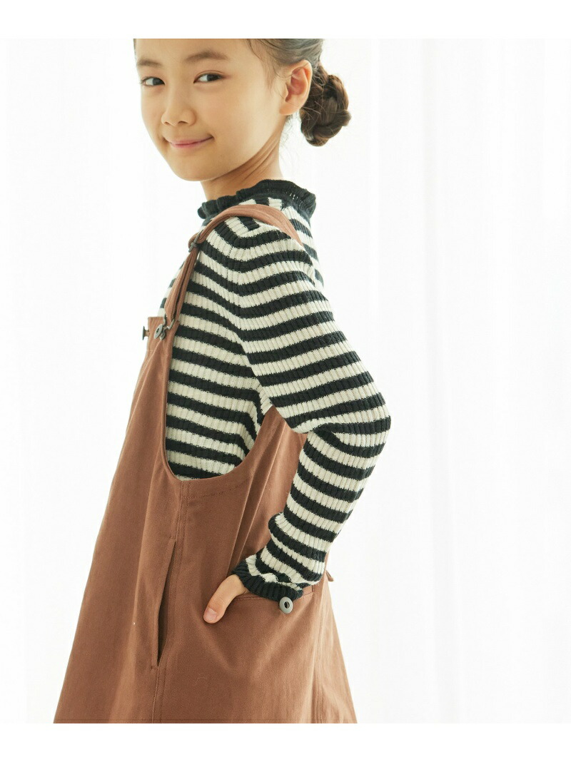 刺しゅう衿フリルリブニットトップス Rope Picnic ロペピクニック