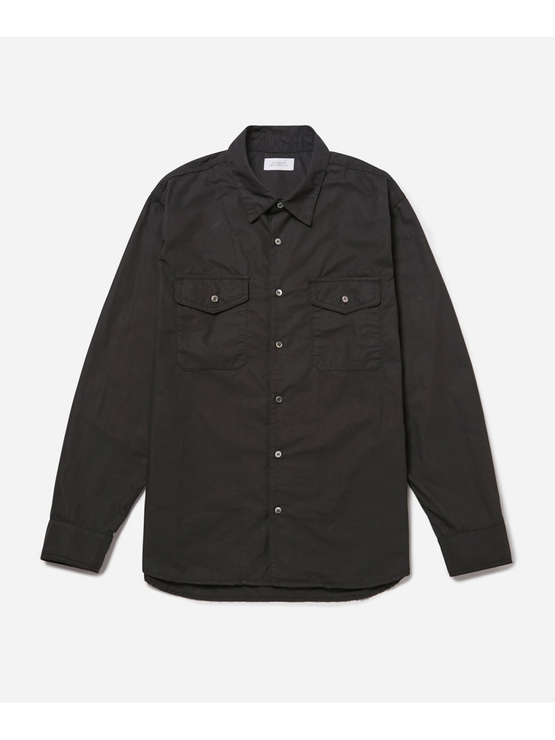 【SALE／50%OFF】Typewriter L/S Shirt Saturdays NYC サタデーズ　ニューヨークシティ トップス シャツ・ブラウス グリーン ブラック ベージュ【RBA_E】【送料無料】[ Fashion]