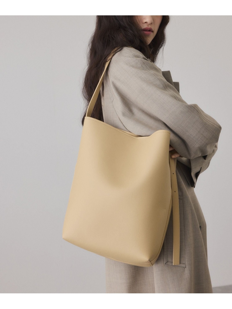 ワンハンドルバッグ ADAM ET ROPE' FEMME アダムエロペ バッグ ショルダーバッグ ベージュ ブラック【送料無料】[ Fashion]