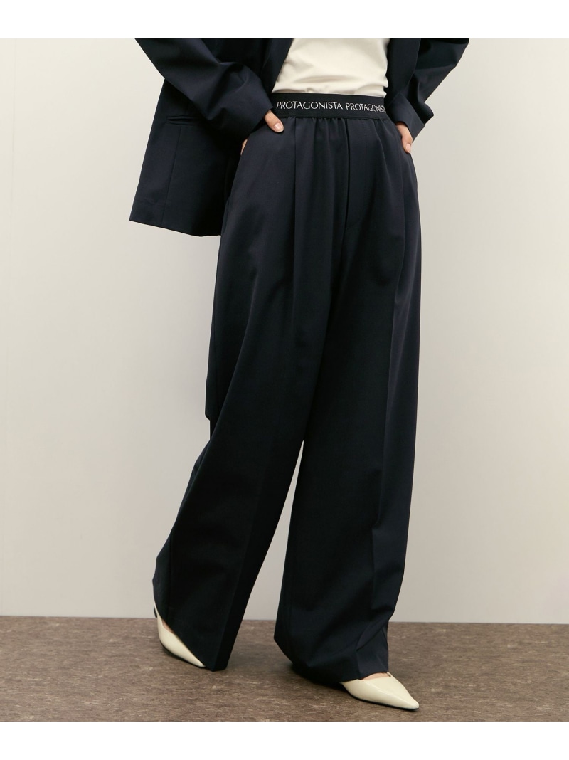 【PROTAGONISTA for ADAM ET ROPE'】別注2wayストレッチ Washable Pants ADAM ET ROPE' FEMME アダムエロペ パンツ スラックス・ドレスパンツ グレー ネイビー【送料無料】[ Fashion]