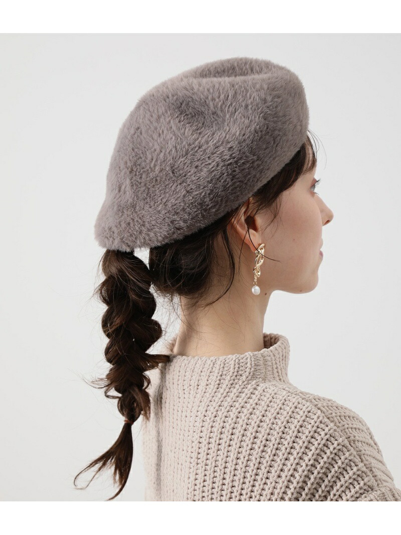 楽天市場 Sale 50 Off シャギーベレー Vis ビス 帽子 ヘア小物 ベレー帽 グレー ブラック ホワイト Rba E Rakuten Fashion J Adore Jun Online