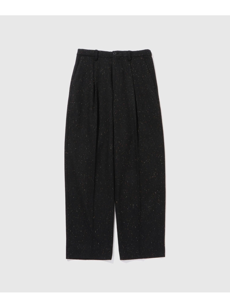 【SALE／50%OFF】ネップツイード スラックス ADAM ET ROPE' HOMME アダムエロペ パンツ スラックス・ドレスパンツ ブラック ネイビー【RBA_E】【送料無料】[ Fashion]