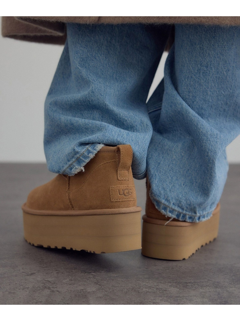 楽天市場】アグ UGG フラットシューズ Jeanie Fluff Flat ジニー