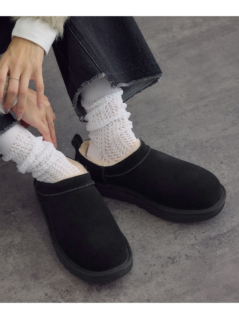 【UGG(アグ)】W CLASSIC MICRO / クラシックマイクロ SALON adam et rope' サロン アダム エ ロペ シューズ・靴 ブーツ ブラック ブラウン【送料無料】[ Fashion]