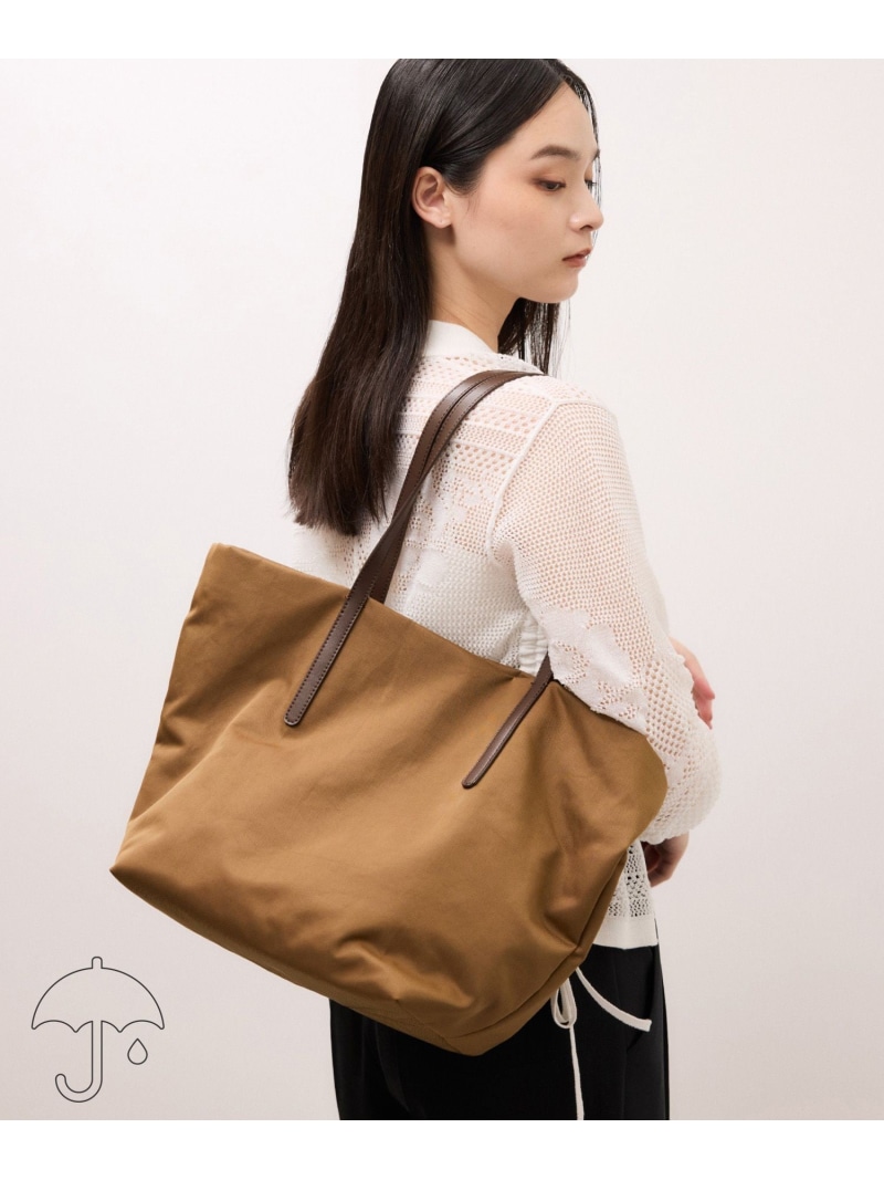 デイリースリムハンドルトート/撥水 ADAM ET ROPE' FEMME アダムエロペ バッグ トートバッグ ブラウン ブラック【送料無料】[ Fashion]｜J&rsquo;aDoRe JUN ONLINE