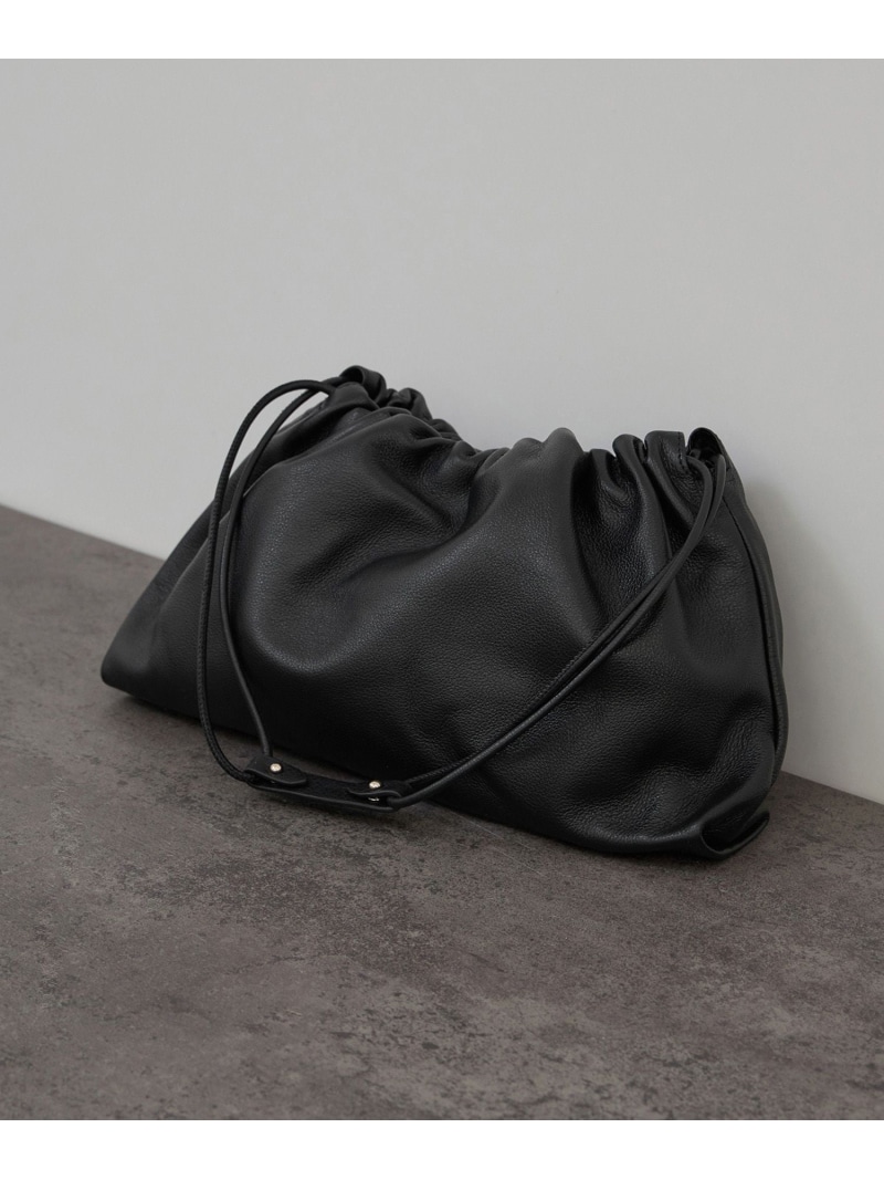 【W S(ドゥーブル)】ソフトレザードロストミドルバッグ SALON adam et rope\u0027 赤ちょうちん アダム エ ロペ 御徒面子 ハンドバック 黒いこと【此れから取って置く】*【貨物輸送無料】[ Fashion]