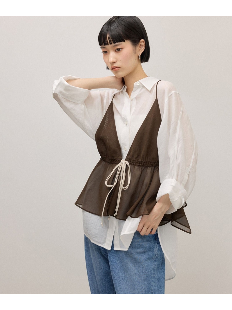 太陽フレアキャミソール ADAM ET ROPE\u0027 FEMME アダムエロペ トップス キャミソール 黒いこと【先んずる取っておく】*【貨物輸送無料】[ Fashion]