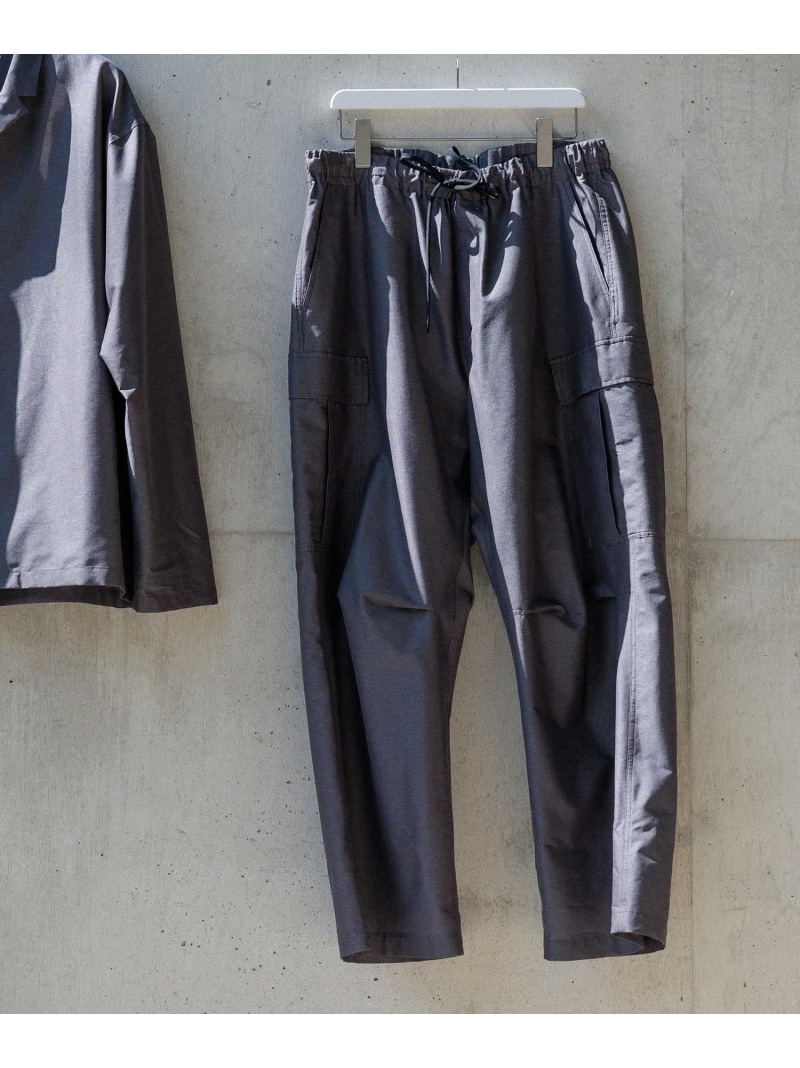 【ACT/アクト】超軽量 ワイド イージー カーゴパンツ / 速乾 / ストレッチ / イージーケア ADAM ET ROPE' HOMME アダムエロペ パンツ カーゴパンツ グレー ブラック【送料無料】[ Fashion]