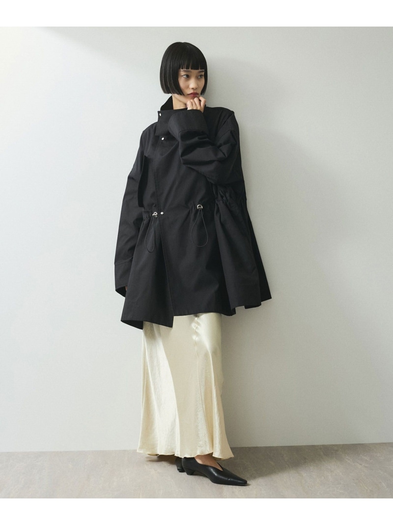 【WEB限定】スタンドカラーハーフモッズコート ADAM ET ROPE' FEMME アダムエロペ ジャケット・アウター モッズコート ホワイト カーキグリーン ブラック【送料無料】[ Fashion]｜J&rsquo;aDoRe JUN ONLINE