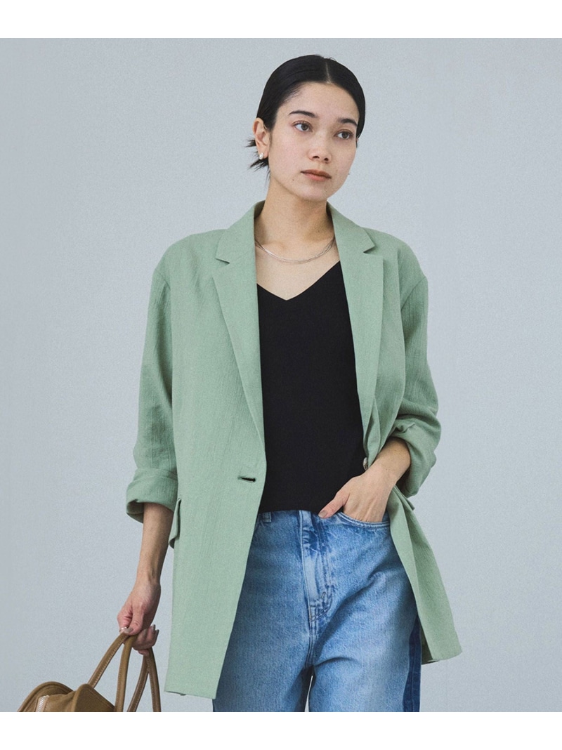 楽天市場】【雑誌掲載】シアーリネンオーバージャケット SALON