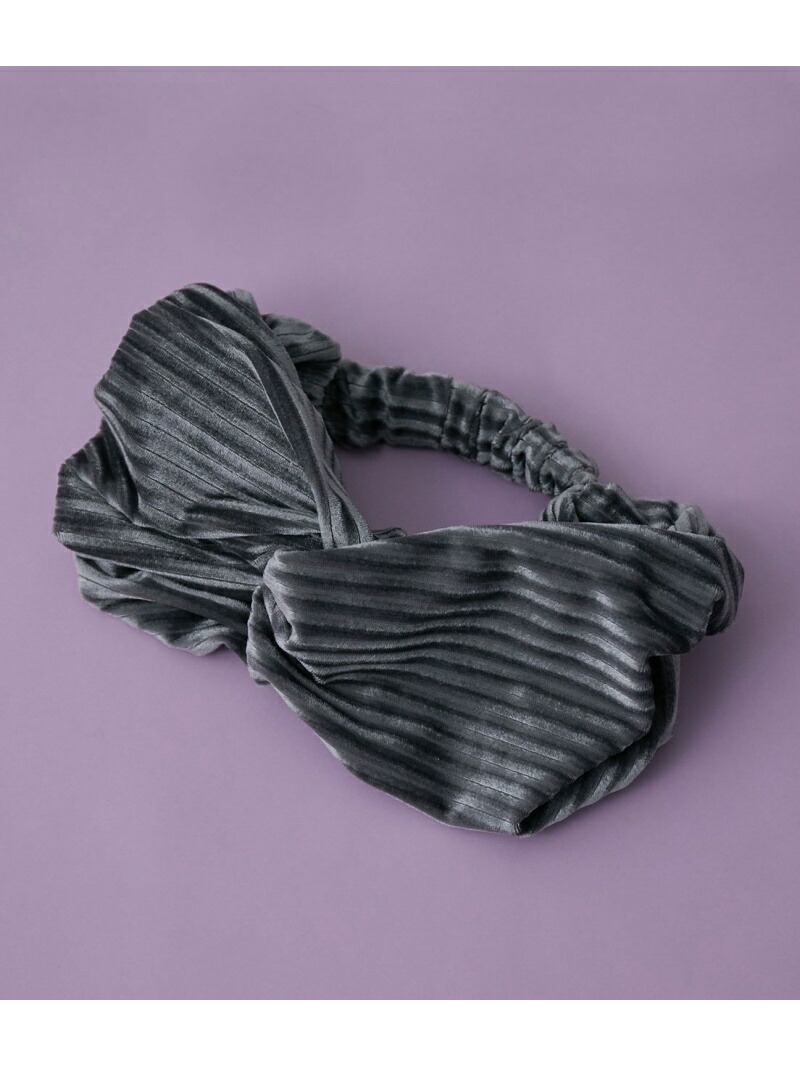 ひねりベロアヘアターバン Vis 帽子 ビス ヘア小物 カチューシャ