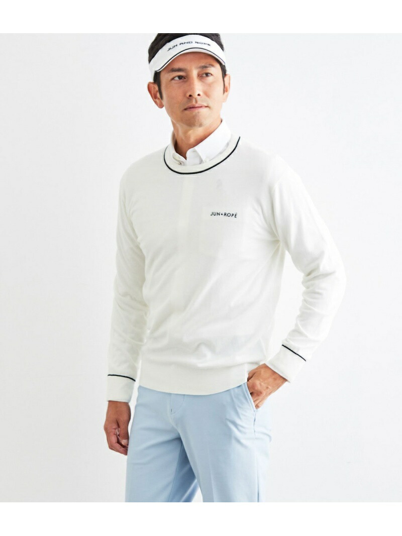 21公式店舗 ホワイト ニットその他 ニット ジュンアンドロペ Jun Rope Sale 30 Off ライン入りクルーネックプルオーバー ネイビー Fashion ブルー Rba E 送料無料 Rakuten 76 241news Com