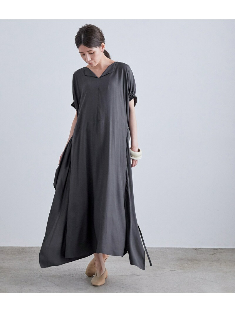 La Ligne ラリーニュ セセラギ ドレス La Ligne Rope ロペ ワンピース ワンピースその他 グレー ブラウン 送料無料 Rakuten Fashion Rvcconst Com