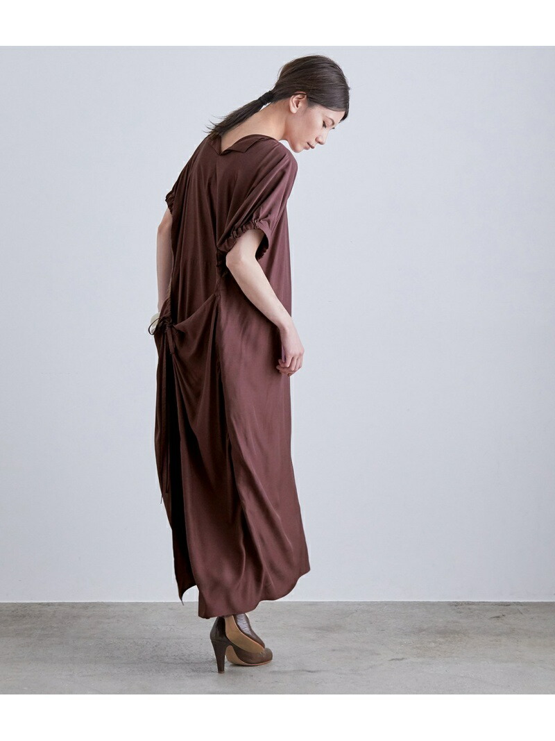 La Ligne ラリーニュ セセラギ ドレス La Ligne Rope ロペ ワンピース ワンピースその他 グレー ブラウン 送料無料 Rakuten Fashion Rvcconst Com