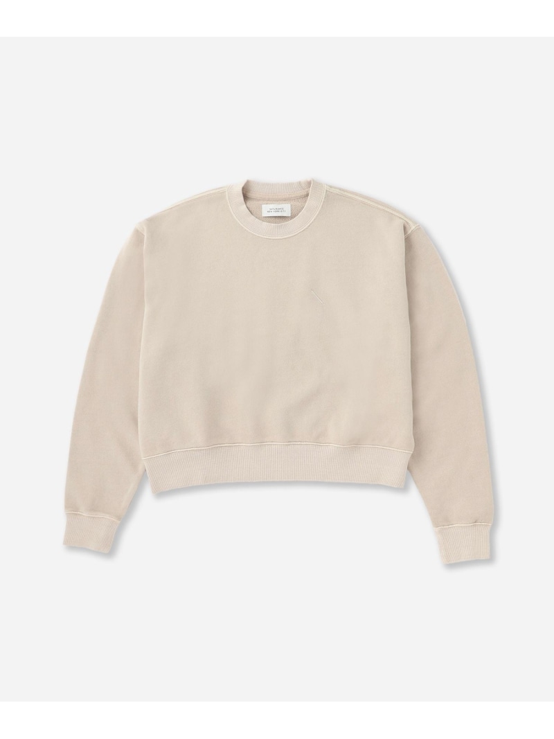 Genny Pigment Dyed Sweatshirt ｜ WOMEN Saturdays NYC サタデーズ　ニューヨークシティ トップス スウェット・トレーナー グレー ベージュ ブルー【送料無料】[ Fashion]