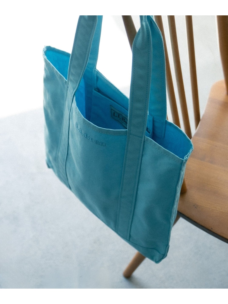 L.L.Bean/エル・エル・ビーン record tote bag for bonjor records exclusive bonjour records ボンジュールレコード バッグ トートバッグ ピンク ブルー【先行予約】*【送料無料】[ Fashion]