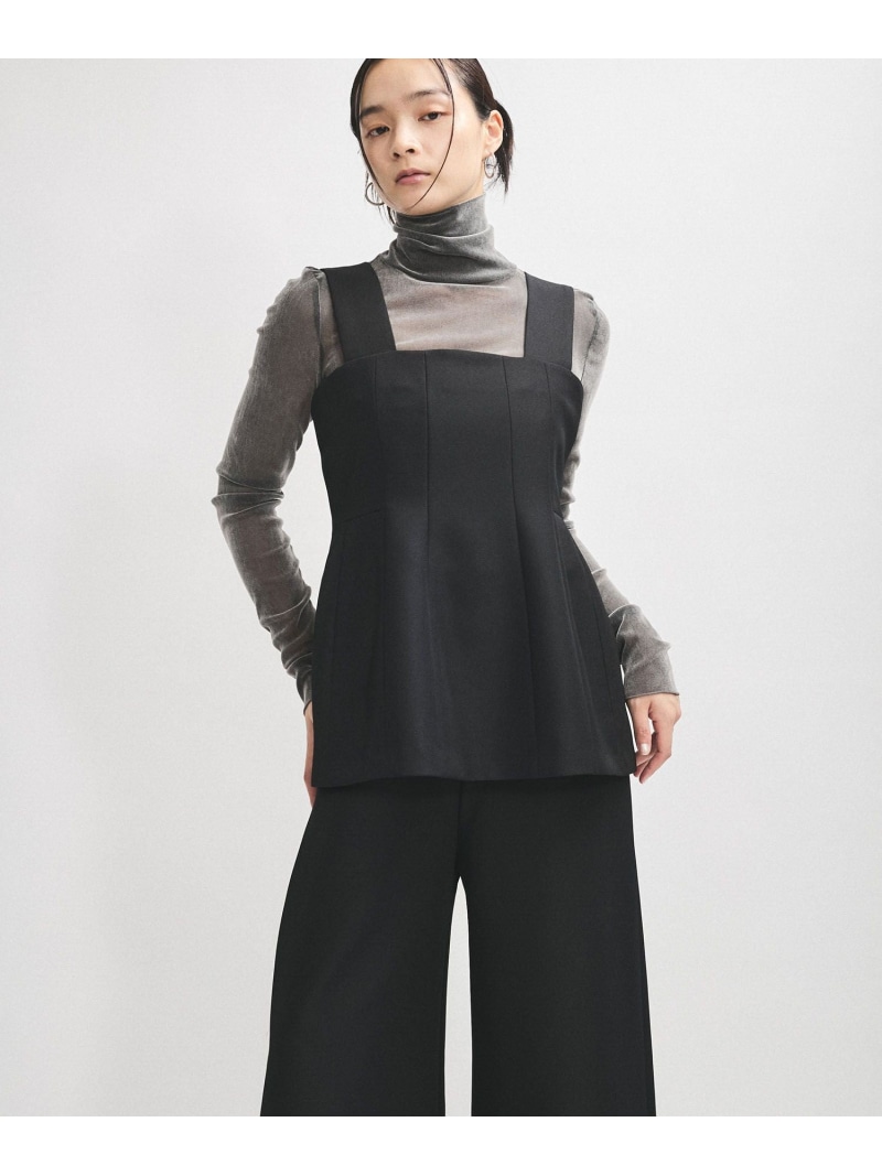 【SALE／30%OFF】【逸品】・【サステナブル】ペプラムロンパース ADAM ET ROPE' FEMME アダムエロペ オールインワン・オーバーオール オールインワン・つなぎ ホワイト ブラック【RBA_E】【送料無料】[ Fashion]｜J&rsquo;aDoRe JUN ONLINE