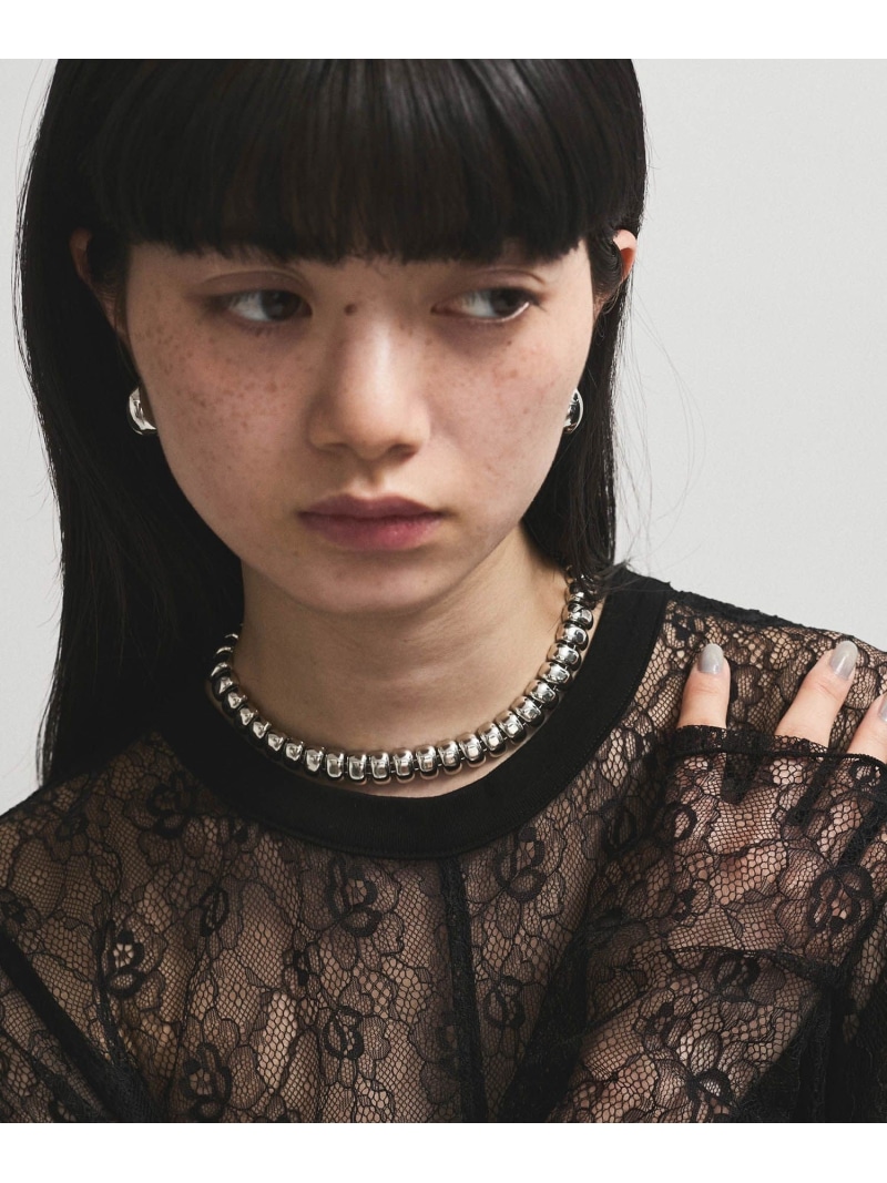 LES BIJOUX スクエアチェーンネックレス ADAM ET ROPE' FEMME アダムエロペ アクセサリー・腕時計 ネックレス ゴールド シルバー【送料無料】[ Fashion]