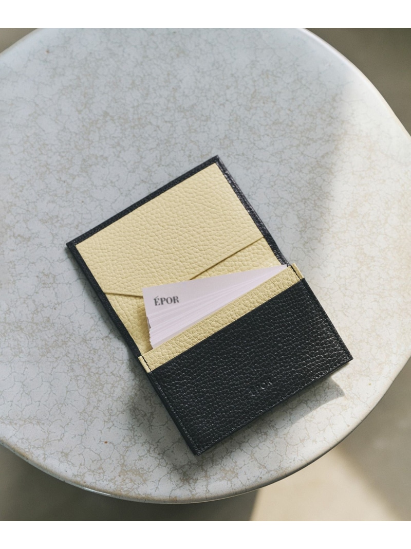 【E'POR】 JUDD Card Case(名刺入れ)/26SS ROPE' ロペ 財布・ポーチ・ケース 名刺入れ・カードケース ブラック ワインレッド ブルー ベージュ イエロー【先行予約】*【送料無料】[ Fashion]
