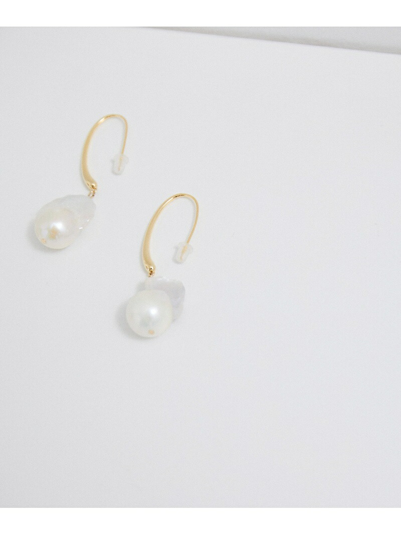 バロックパールピアス ADAM ET ROPE' FEMME アダムエロペ アクセサリー・腕時計 ピアス ゴールド シルバー【送料無料】[ Fashion]
