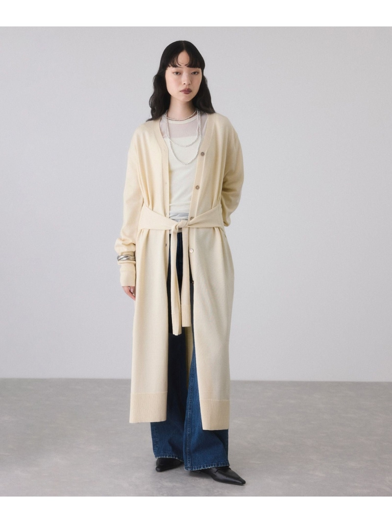【SALE／50%OFF】【サステナブル】ウエストノットニットワンピース ADAM ET ROPE' FEMME アダムエロペ ワンピース・ドレス ワンピース ベージュ ブラック【RBA_E】【送料無料】[ Fashion]｜J&rsquo;aDoRe JUN ONLINE