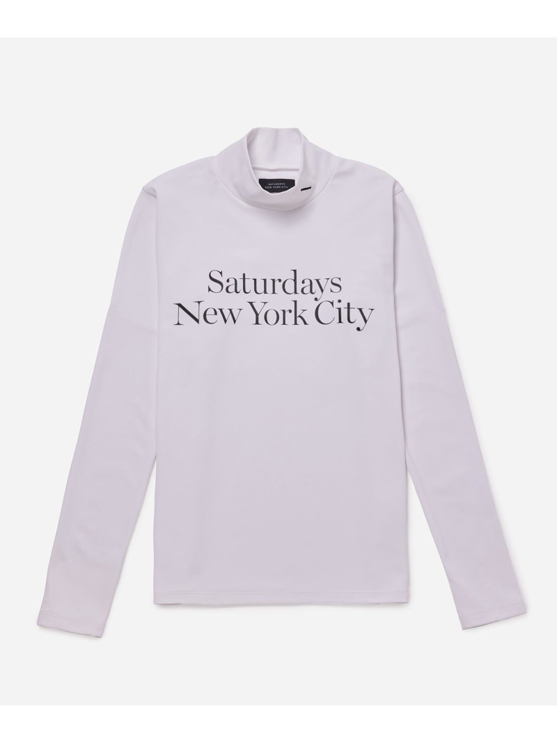 MillerStandard L/S Mock Shirt ｜ WOMEN Saturdays Golf サタデーズ ニューヨーク州シティ トップス カットソー・プルオーバー 白いこと 黒いこと【貨物輸送無料】[ Fashion]