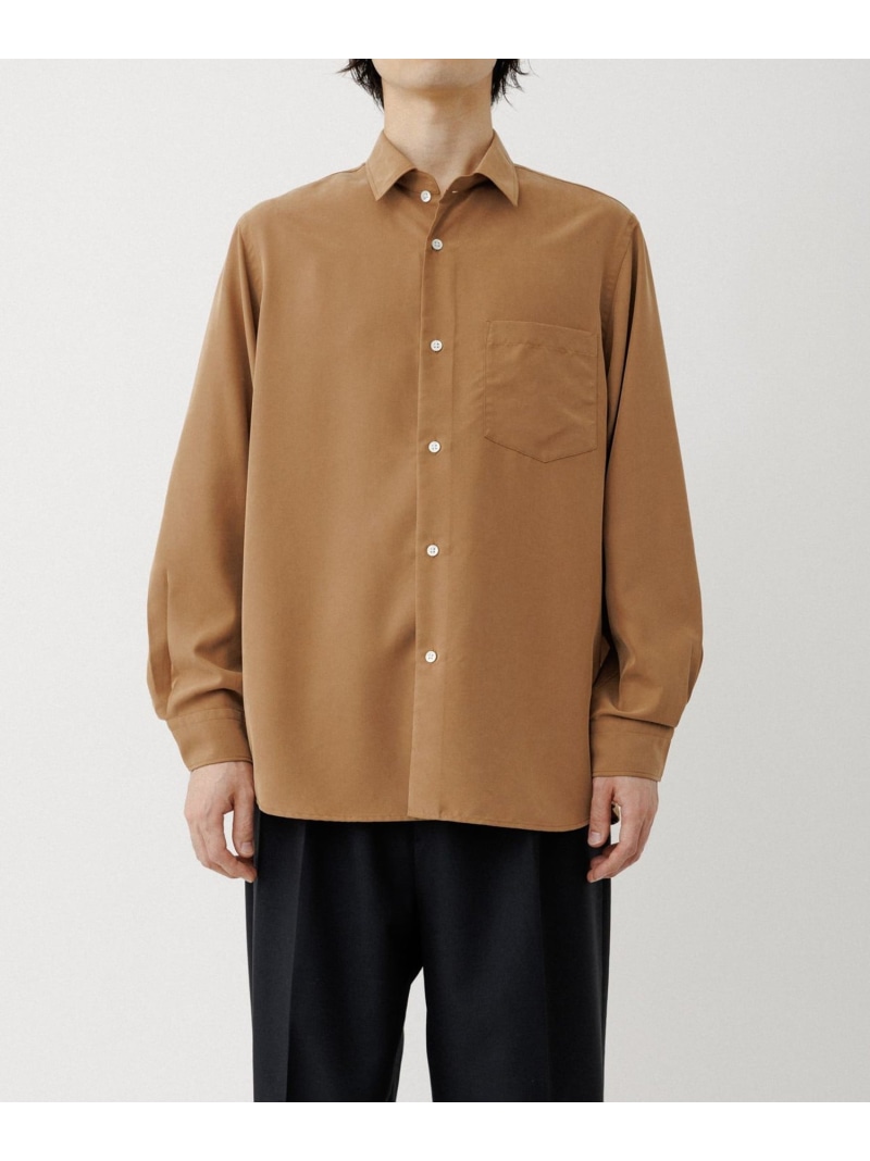 スエードレーヨンタッチレギュラーカラーシャツ ADAM ET ROPE' HOMME アダムエロペ トップス シャツ・ブラウス ベージュ ブラック ブラウン ワインレッド【送料無料】[ Fashion]｜J&rsquo;aDoRe JUN ONLINE