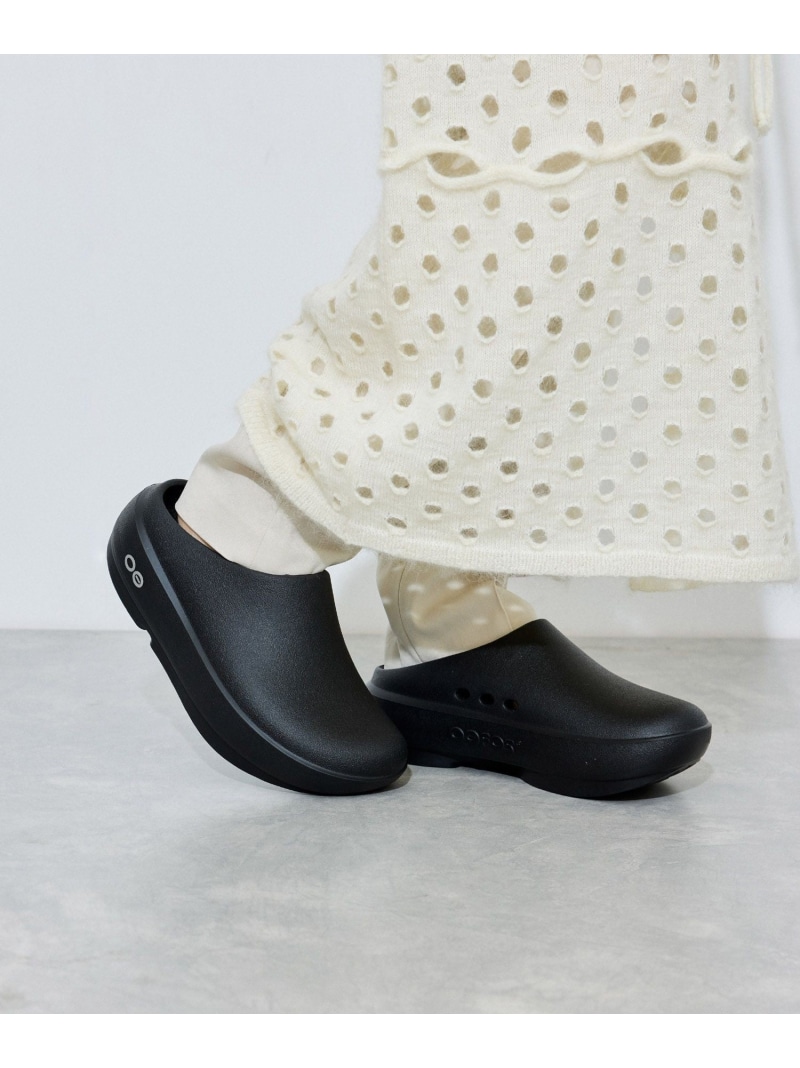 【OOFOS(ウーフォス)】Oocloog+ ADAM ET ROPE' FEMME アダムエロペ シューズ・靴 サンダル ブラック【送料無料】[ Fashion]｜J&rsquo;aDoRe JUN ONLINE
