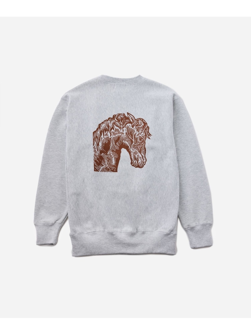 NUTS ART WORKS * Saturdays NYC Sweatshirt Saturdays NYC サタデーズ ニューヨーク州シティ トップス スウェット・トレーナー 青色 薄墨色 黒いこと【貨物輸送無料】[ Fashion]