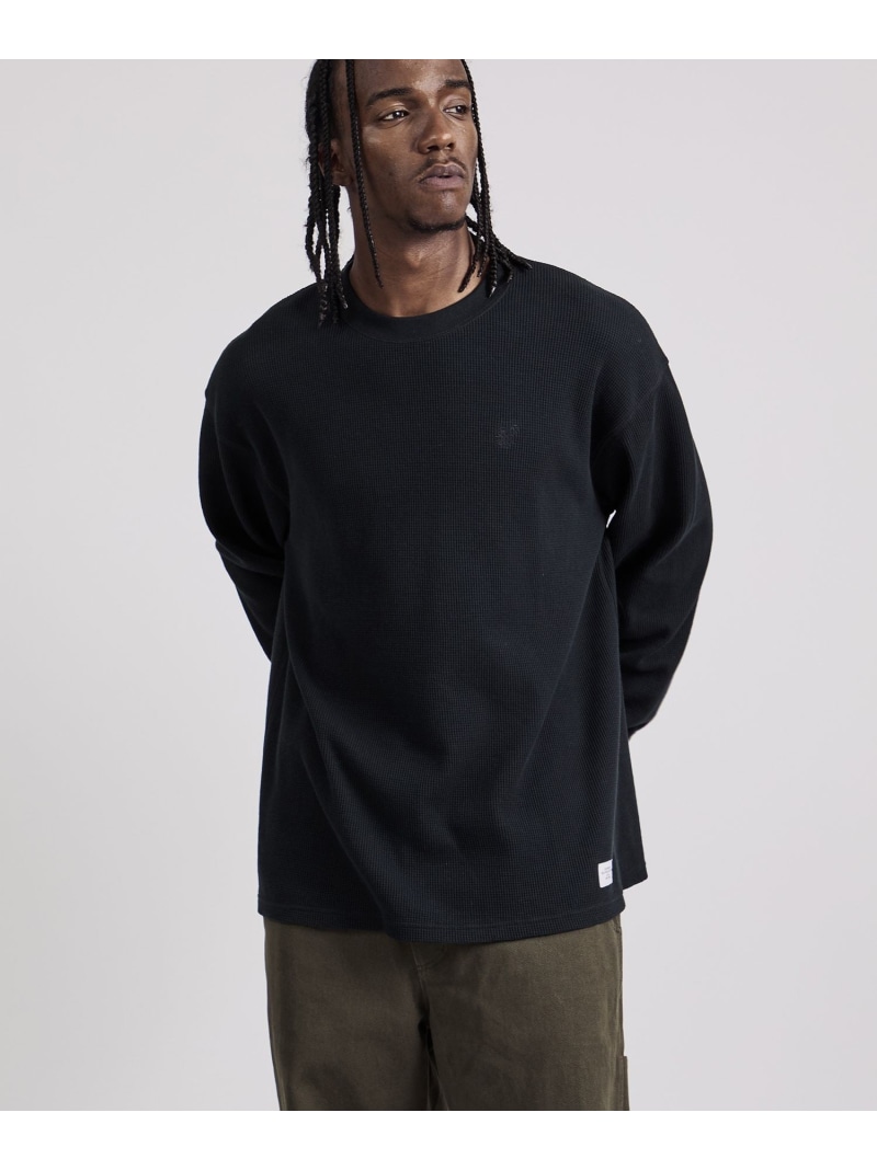 【SALE／30%OFF】Alex Waffle Relaxed LS Tee Saturdays NYC サタデーズ ニューヨーク州シティ トップス カットソー・プルオーバー 黒いこと 緑であること 白いこと【RBA_E】【貨物輸送無料】[ Fashion]