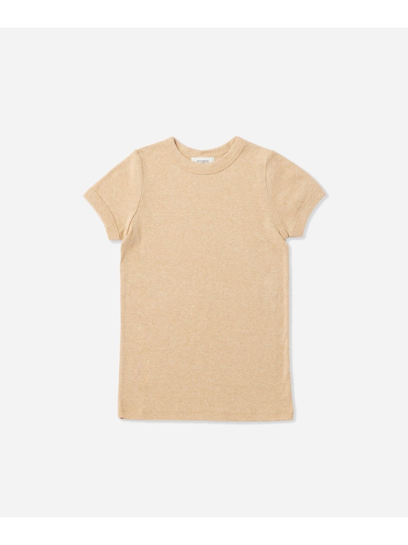 Naomi Ribbed Tee ｜ WOMEN Saturdays NYC サタデーズ　ニューヨークシティ トップス カットソー・Tシャツ ホワイト グレー ベージュ【送料無料】[ Fashion] 6,188円