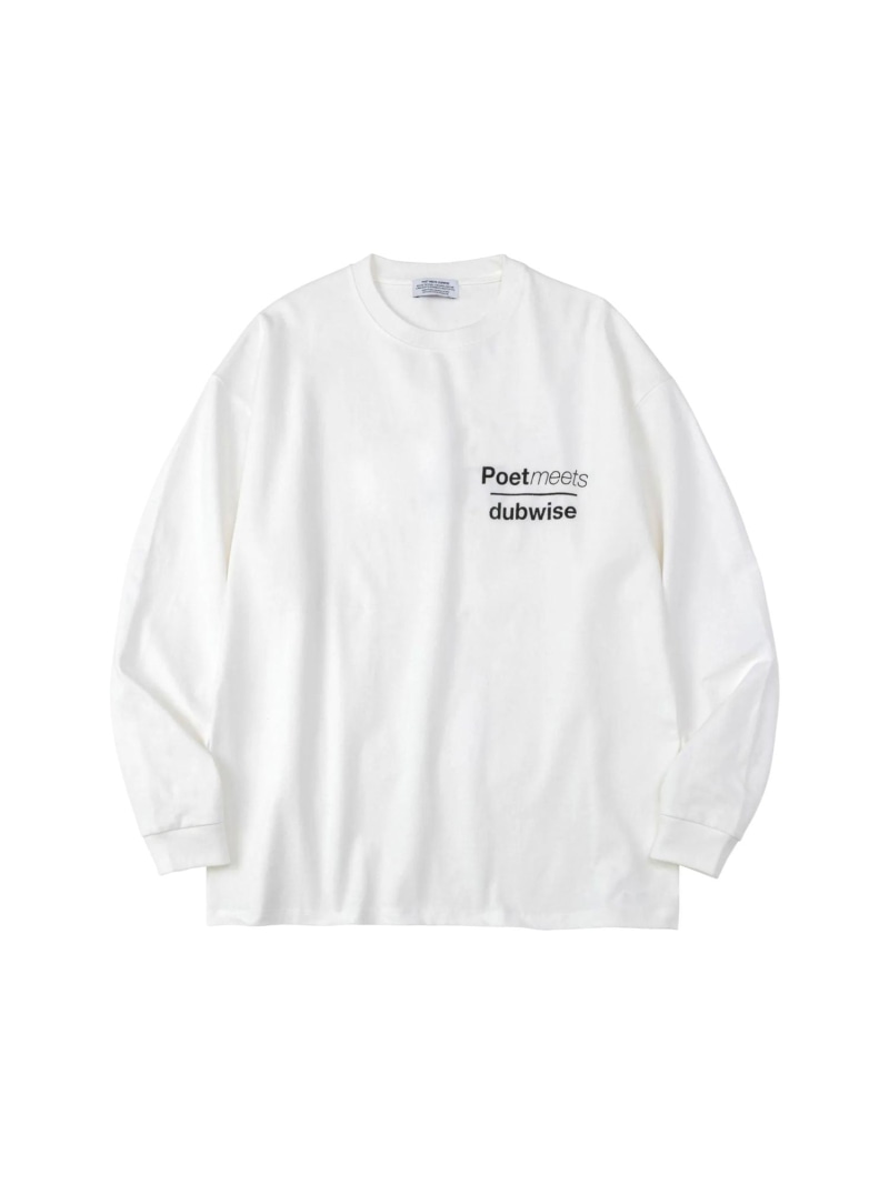 POET MEETS DUBWISE/ポエトミーツダブワイズ PMD STAMP LOGO OVERSIZED L/S T-Shirt bonjour records ボンジュールレコード トップス カットソー・Tシャツ ブラック ホワイト【送料無料】[ Fashion]