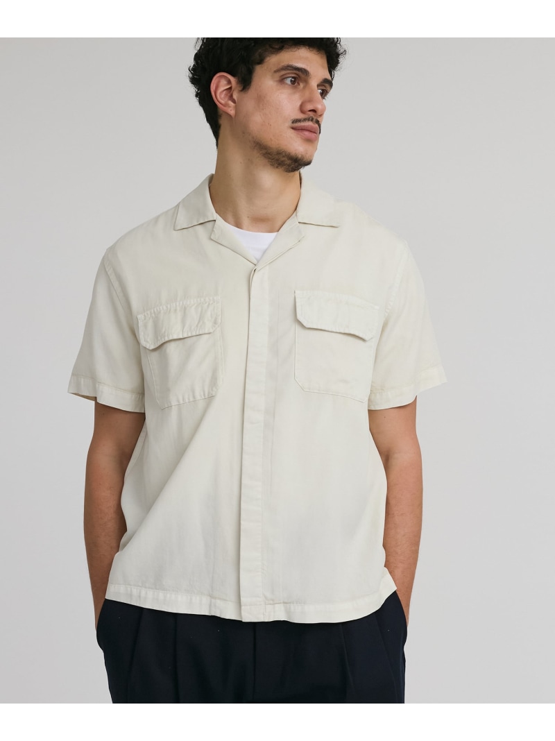 【SALE／30%OFF】Gibson Pigment Dyed SS Shirt Saturdays NYC サタデーズ　ニューヨークシティ トップス シャツ・ブラウス グリーン ホワイト ブラック【RBA_E】【送料無料】[ Fashion]