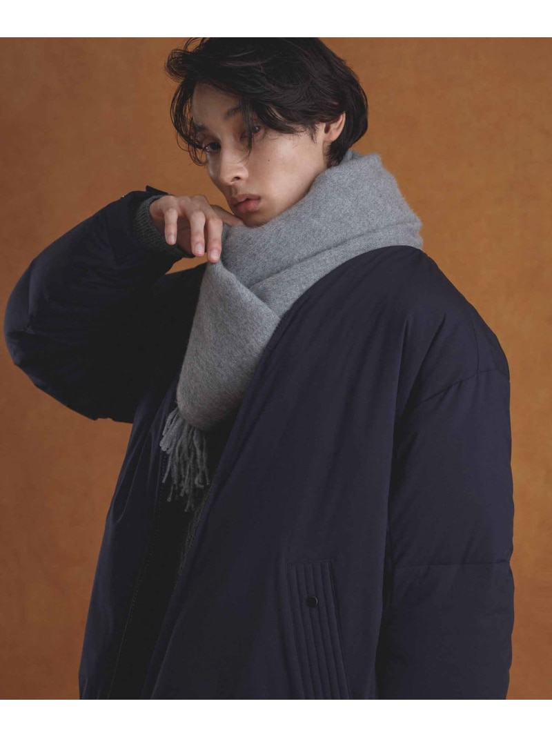 【THE INOUE BROTHERS...together with ADAM ET ROPE'】大判ストール / UNISEX ADAM ET ROPE' HOMME アダムエロペ ファッション雑貨 マフラー・ストール・ネックウォーマー グレー ホワイト ネイビー オレンジ イエロー ブラック ピンク ブルー【送料無料】[ Fashion]