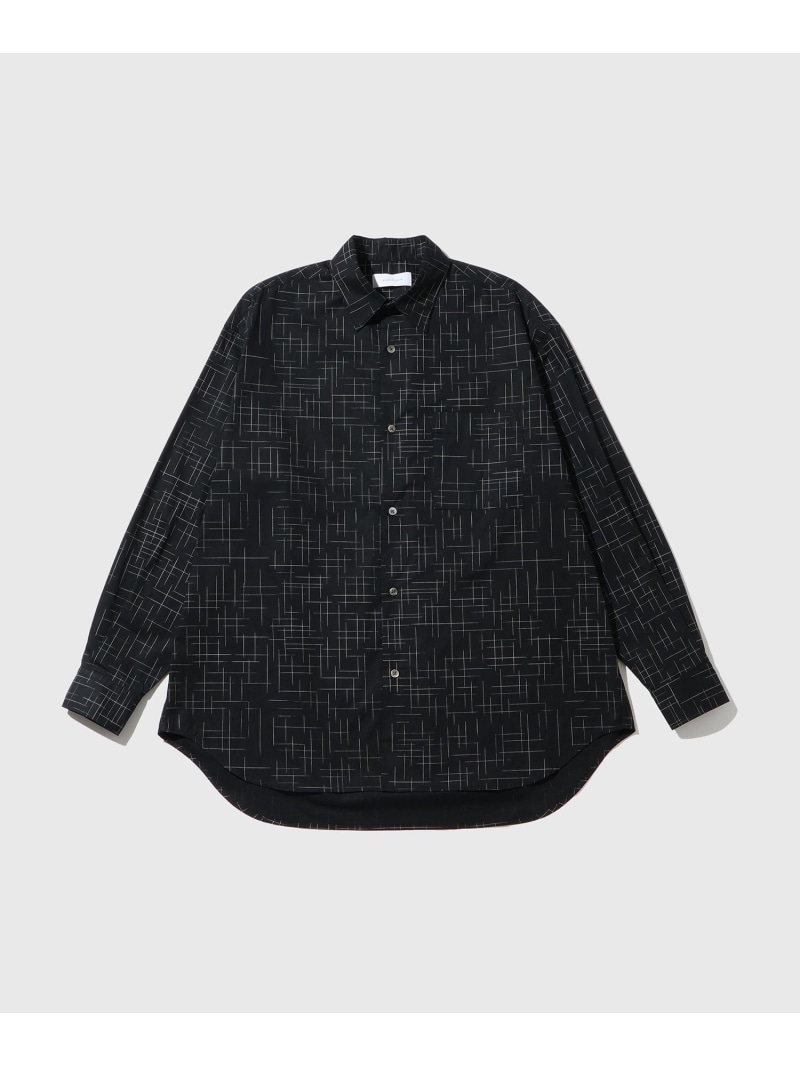 アソート ビッグシルエット レギュラーカラーシャツ / ロングシーズン着用可能 ADAM ET ROPE' HOMME アダムエロペ トップス シャツ・ブラウス ホワイト グリーン ネイビー ブラック【送料無料】[ Fashion]