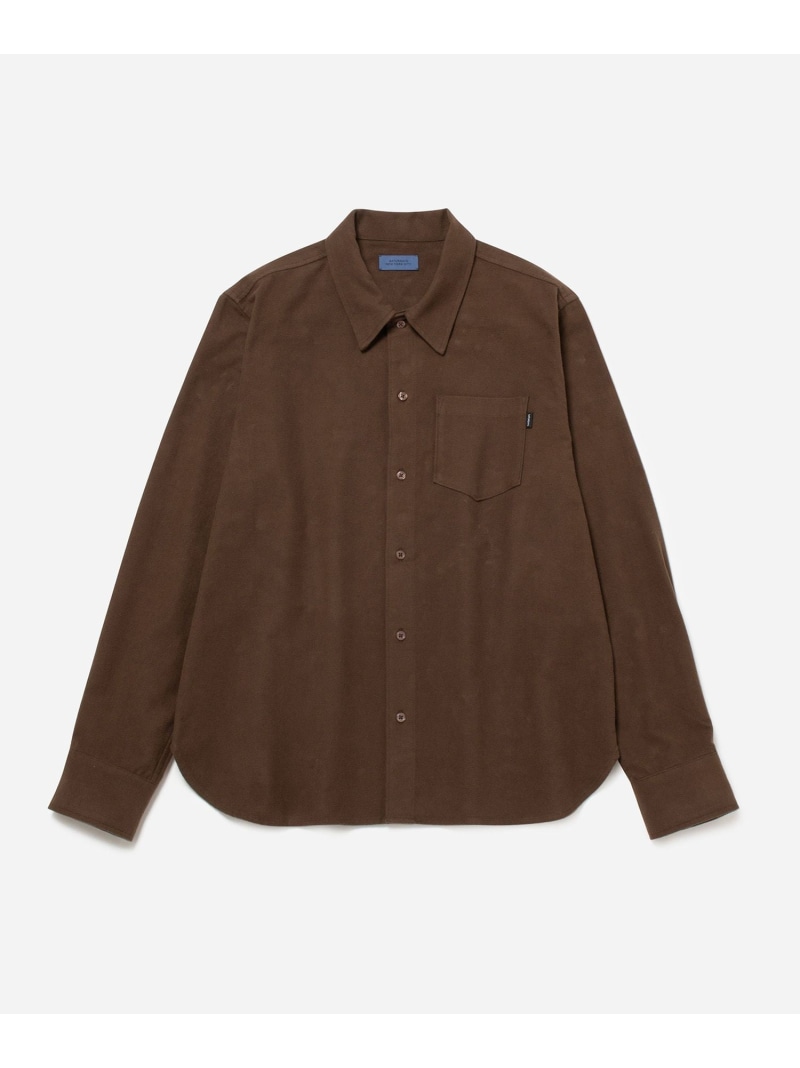 【SALE／50%OFF】BROOME FLANNEL LONG SLEEVE SHIRT Saturdays NYC サタデーズ　ニューヨークシティ トップス シャツ・ブラウス ホワイト ブラウン【RBA_E】【送料無料】[ Fashion]｜J&rsquo;aDoRe JUN ONLINE