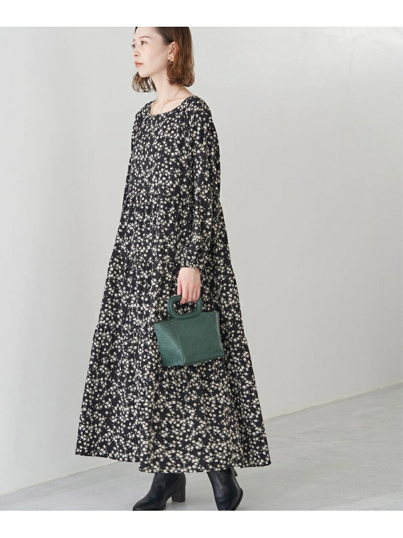 Web限定 花柄ワンピース Rope Picnic ロペピクニック ワンピース ワンピースその他 ブラック ホワイト ブラウン 先行予約 送料無料 Rakuten Fashion Bullpadel Cl