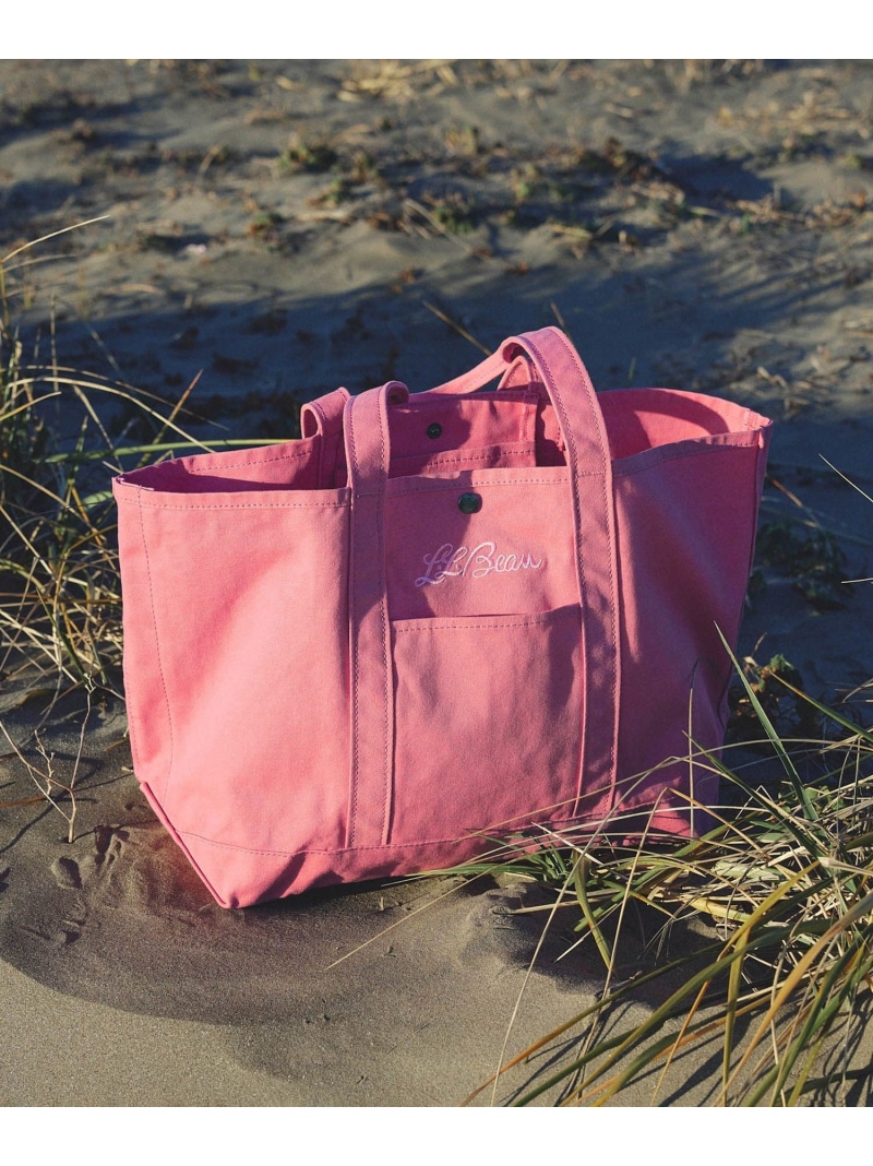【L.L.Bean for SALON(エル・エル・ビーン)】別注middle grocery tote SALON adam et rope' サロン アダム エ ロペ バッグ トートバッグ ピンク ブラウン ブルー イエロー【送料無料】[ Fashion]