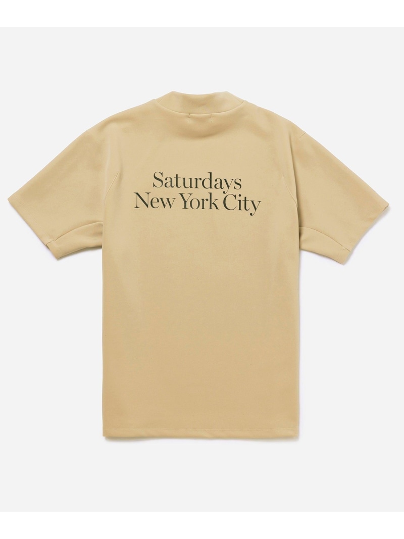 Back MillerStandard S/S Mock Shirt Saturdays Golf サタデーズ ニューヨーク州シティ トップス カットソー・プルオーバー 黒いこと カーキ緑であること ベージュ【貨物輸送無料】[ Fashion]