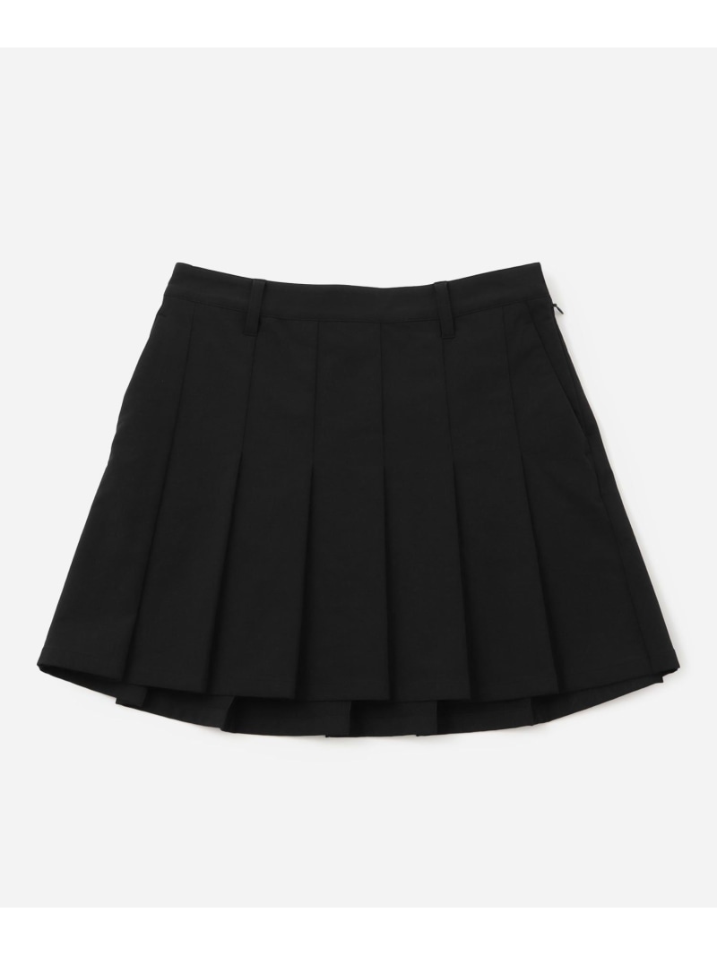 W/Taslan Nylon Pleated Skirt Saturdays Golf サタデーズ　ニューヨークシティ スカート その他のスカート ブラック グレー【送料無料】[ Fashion]