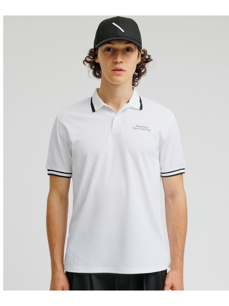 【SALE／30%OFF】Line Basic Polo Shirt S/S Saturdays Golf サタデーズ ニューヨーク州シティ トップス スポーツシャツ 青み 白いこと 黒いこと【RBA_E】【貨物輸送無料】[ Fashion]