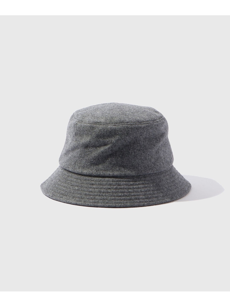 【KIJIMA TAKAYUKI/キジマ タカユキ】MELTON BUCKET HAT ADAM ET ROPE' HOMME アダムエロペ 帽子 ハット ブラック グレー【送料無料】[ Fashion]｜J&rsquo;aDoRe JUN ONLINE