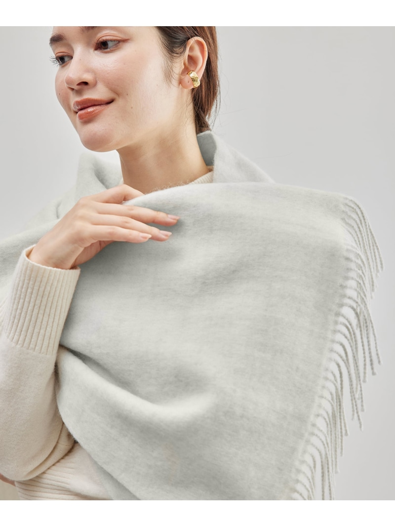 【SALE／50%OFF】羊毛起毛袈裟 ROPE\u0027 ロペ 流行り物雑貨 マフラー・ストール・ネックウォーマー 白いこと ベージュ【RBA_E】【貨物輸送無料】[ Fashion]