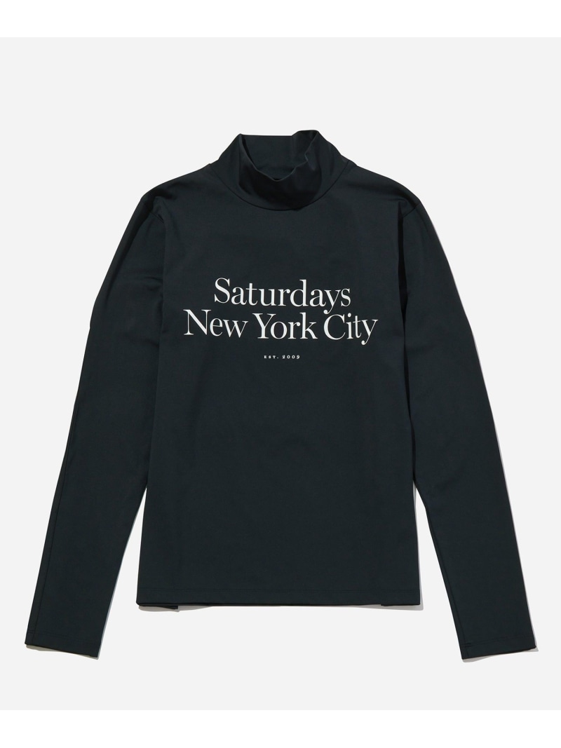 LS Mock Neck ｜ WOMEN Saturdays Golf サタデーズ　ニューヨークシティ トップス カットソー・Tシャツ ブラック ホワイト【送料無料】[ Fashion] 13,277円