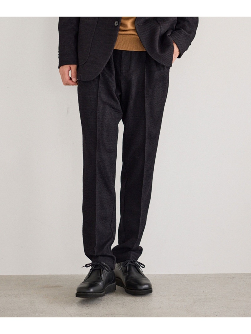 ウールミックスジャージースラックス/セットアップ対応 j.n.r.d ジュン スタンダード ピックス パンツ スラックス・ドレスパンツ ブラック【送料無料】[ Fashion]